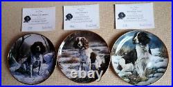 12x Springer Spaniel Plates Danbury Mint