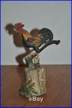 1978 Lowell Davis Figurine 113 Rooster Axe Border Fine Arts Ignorance Is Bliss
