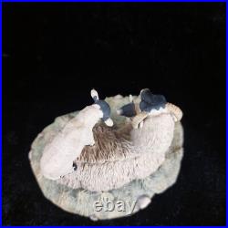 1980s Border Fine Arts D Walton Scottish Black Face Sheep Family Highland