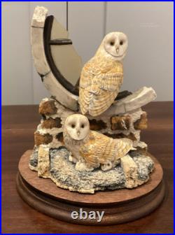 1983 border fine arts Society Collectors Owls. Ray Ayres. Silent Sanctuary