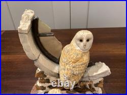 1983 border fine arts Society Collectors Owls. Ray Ayres. Silent Sanctuary