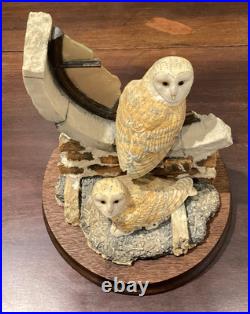 1983 border fine arts Society Collectors Owls. Ray Ayres. Silent Sanctuary