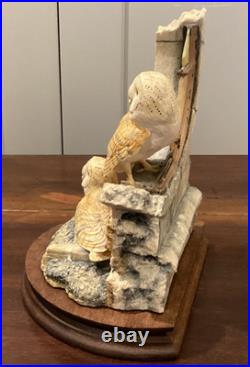1983 border fine arts Society Collectors Owls. Ray Ayres. Silent Sanctuary