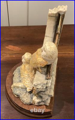 1983 border fine arts Society Collectors Owls. Ray Ayres. Silent Sanctuary
