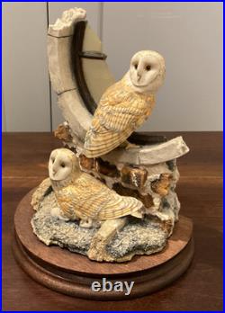 1983 border fine arts Society Collectors Owls. Ray Ayres. Silent Sanctuary