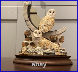 1983 border fine arts Society Collectors Owls. Ray Ayres. Silent Sanctuary