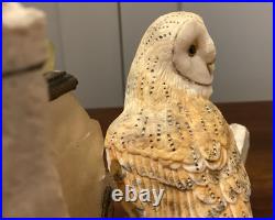 1983 border fine arts Society Collectors Owls. Ray Ayres. Silent Sanctuary