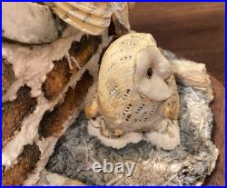 1983 border fine arts Society Collectors Owls. Ray Ayres. Silent Sanctuary