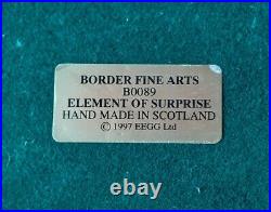 1997 Border Fine Arts Element Of Surprise B0089 Border Collie & Sheep