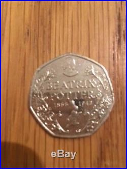 2016 Beatrix Potter 50p Fifty Pence Coin Rare Collectable