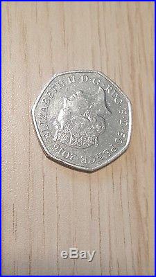 2016 Beatrix Potter 50p coin Rare