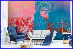 3D Fine Art Oil Painting Floral Self-adhesive Removable Wallpaper Murals Wall