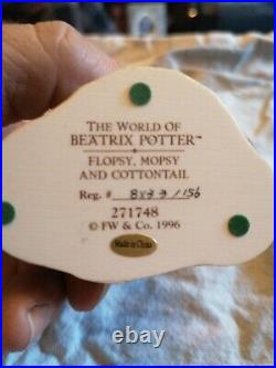 5 World Of Beatrix Potter Figures 1996 Border Fine Arts