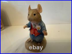 5 x Border Fine Arts Beatrix Potter and Brambly Hedge Figurines Boxed