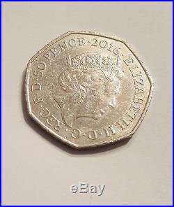 50p Coin Beatrix Potter 2016 Peter Rabbit (circulated, genuine tender)