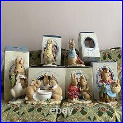 6 x HUGE Border Fine Arts Beatrix Potter PETER RABBIT Figures 10 Tall BOXED