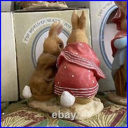 6 x HUGE Border Fine Arts Beatrix Potter PETER RABBIT Figures 10 Tall BOXED