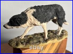A BORDER FINE ARTS RARE BORDER COLLIE DOG by MAIRI LAING 1979