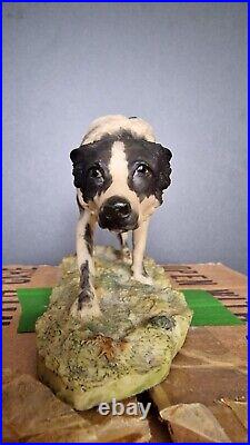 A BORDER FINE ARTS RARE BORDER COLLIE DOG by MAIRI LAING 1979