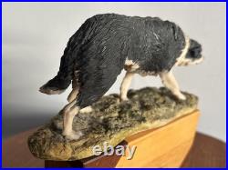 A BORDER FINE ARTS RARE BORDER COLLIE DOG by MAIRI LAING 1979
