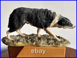 A BORDER FINE ARTS RARE BORDER COLLIE DOG by MAIRI LAING 1979