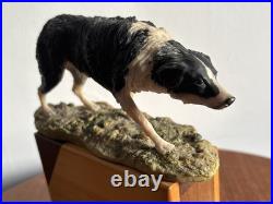 A BORDER FINE ARTS RARE BORDER COLLIE DOG by MAIRI LAING 1979