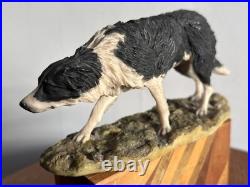 A BORDER FINE ARTS RARE BORDER COLLIE DOG by MAIRI LAING 1979