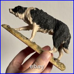 A BORDER FINE ARTS RARE BORDER COLLIE DOG by MAIRI LAING 1979
