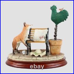 A Safe Perch Border Fine Arts Fox