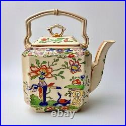 Antique Masons Ironstone Oriental Design Tea Pot/ Kettle