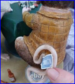 BORDER FINE ARTS 2007 ENESCO A7907 RAT PACK Drinking + Playing Poker Ornament