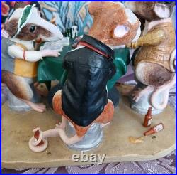 BORDER FINE ARTS 2007 ENESCO A7907 RAT PACK Drinking + Playing Poker Ornament