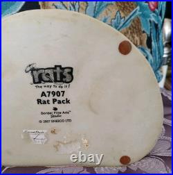 BORDER FINE ARTS 2007 ENESCO A7907 RAT PACK Drinking + Playing Poker Ornament