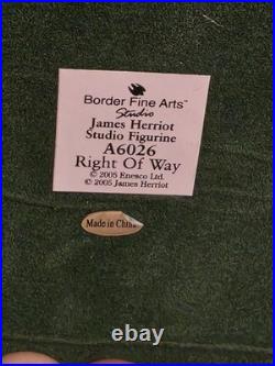BORDER FINE ARTS A6026 RIGHT OF WAY James Herriot Collection Original Box Rustic