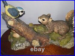 BORDER FINE ARTS, BABY SQUIRREL and BLUE TIT, Beautiful, 1991, Very Rare