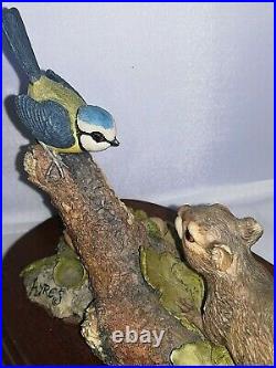 BORDER FINE ARTS, BABY SQUIRREL and BLUE TIT, Beautiful, 1991, Very Rare