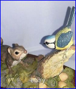 BORDER FINE ARTS, BABY SQUIRREL and BLUE TIT, Beautiful, 1991, Very Rare