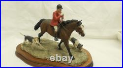 BORDER FINE ARTS Collecting The Hounds Hunting Scene Limited Edition Anne Wall