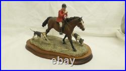 BORDER FINE ARTS Collecting The Hounds Hunting Scene Limited Edition Anne Wall