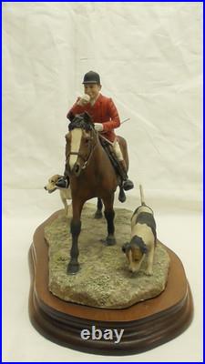 BORDER FINE ARTS Collecting The Hounds Hunting Scene Limited Edition Anne Wall