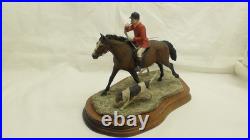 BORDER FINE ARTS Collecting The Hounds Hunting Scene Limited Edition Anne Wall