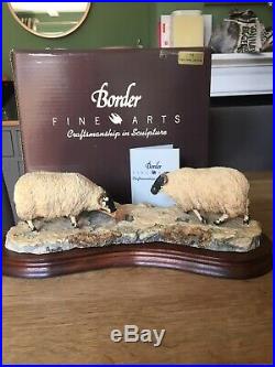 BORDER FINE ARTS, EARLY LAMBS LATE SNOW 1988 With Box & Cert RARE