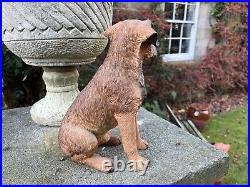 BORDER FINE ARTS FIRESIDE DOGS BORDER TERRIER SITTING A2696 LARGE 31cm Tall