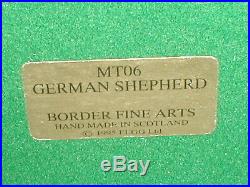 BORDER FINE ARTS, GERMAN SHEPHERD. 1994, Old, Very Rare, Original, Margaret Turner