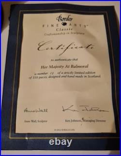 BORDER FINE ARTS Her Majesty At Balmoral B1406 Hand Signed Felt by RAY AYRES