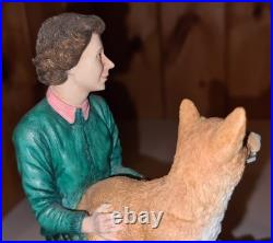BORDER FINE ARTS Her Majesty At Balmoral B1406 Hand Signed Felt by RAY AYRES