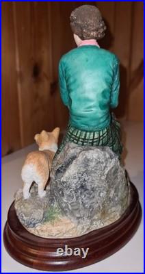BORDER FINE ARTS Her Majesty At Balmoral B1406 Hand Signed Felt by RAY AYRES