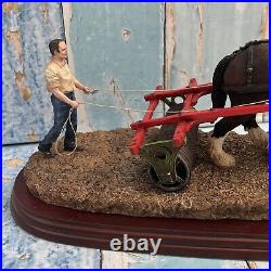 BORDER FINE ARTS-James Herriot Studio- LIGHTLY ROLLED-A8918-Horse/Farmer Figure