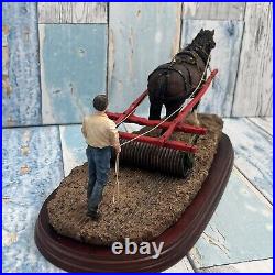 BORDER FINE ARTS-James Herriot Studio- LIGHTLY ROLLED-A8918-Horse/Farmer Figure