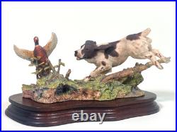 BORDER FINE ARTS LIMITED EDITION England Springer Spaniel & Pheasant 775/ 1500